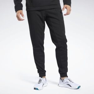 Spodnie Męskie Reebok Workout Ready Joggers Czarne PL 05TSBVK